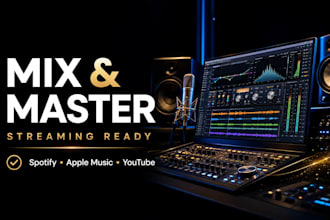 mix and master hip hop rap trap drill songs with vocal tuning and mastering