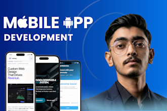 custom android and ios mobile app with backend API