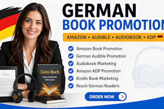 do german amazon book promotion, german audible or amazon, audiobook promotion