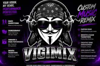create a custom music remix for your performance