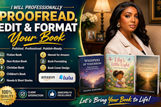 do book proofreading editing, book formatting, manuscript editing for amazon kdp