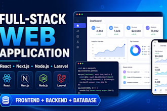 develop a full stack web application with react next js and node js