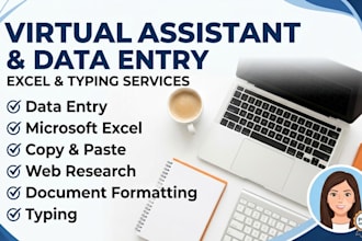 be your virtual assistant and data entry clerk