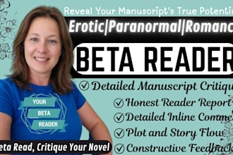 beta read paranormal, romance beta reader, beta reader fantasy, critique memoir