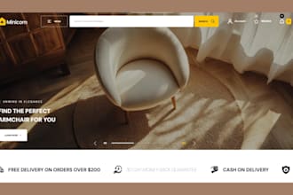 design home decor shopify store furniture website