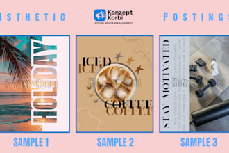create asthetic postings for your instagram