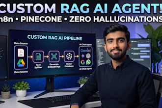build a rag pipeline and n8n ai agent with vector database