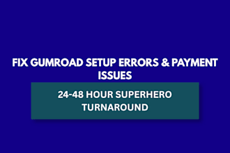 fix gumroad store setup , payments, and checkout