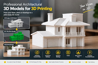 design 3d printable architectural scale models as stl