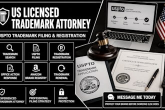 be your US licensed trademark attorney, uspto trademark