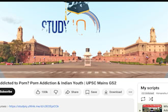 create professional fact based scripts for your youtube