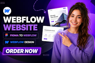 design webflow website, figma to webflow and webflow design webflow expert