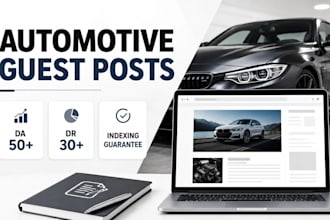 publish automotive guest posts on da 50 real car blogs