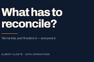 do spreadsheet cleanup and data reconciliation