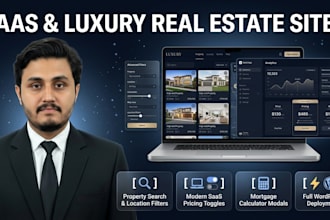 build saas landing page or real estate site