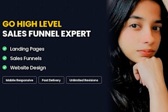 create gohighlevel websites, landing pages, and sales funnels