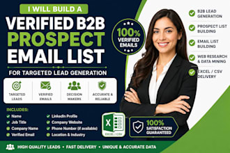 build verified b2b prospect email list for targeted lead generation
