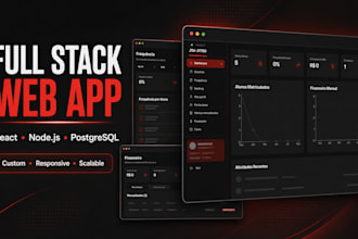 build a custom full stack web application using react and nodejs