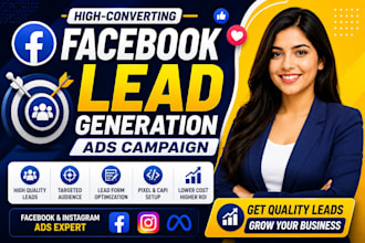 manage facebook ads meta ads for eccomars bussiness quality leads generation