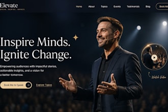 design squarespace keynote speaker website life coach public speaker consulting