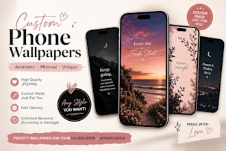 design aesthetic custom wallpapers for your device