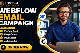 webflow email campaign mailchimp klaviyo brevo automation workflow brevo expert