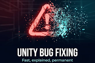 fix bugs and errors in your unity game or app