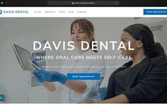 design wix dental website dentist clinic appointment booking seo form website