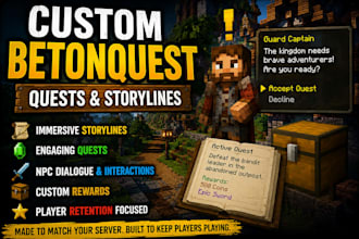 create custom betonquest quests and immersive rpg storylines for minecraft
