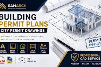 design architectural floor plan, mep, hvac and permit drawing