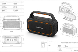 do 3d cad designing 2d drawings and 3d printing design in solidworks
