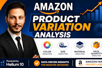analyze amazon product variations for private label brands