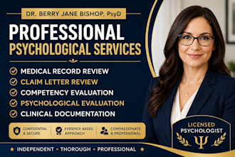 check medical records provide  psychological documentation