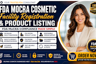 fda mocra cosmetic, fda facility registration and  fda product listing