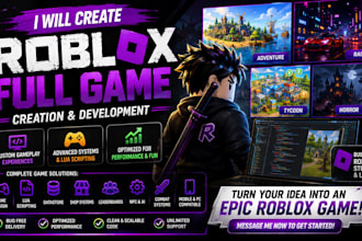 create roblox full game, roblox full game creation, roblox full game development