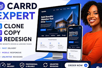 build modern carrd website design carrd landing page redesign carrd co expert