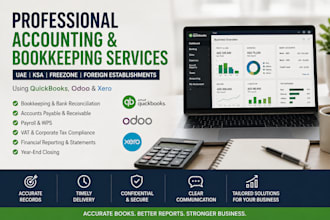 do accounting, vat and corporate tax return for uae ksa