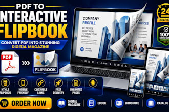 convert PDF to interactive flipbook, digital magazine and ebook