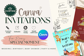design custom invitation for your event