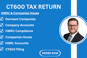 prepare UK company accounts and file ct600 corporation tax return