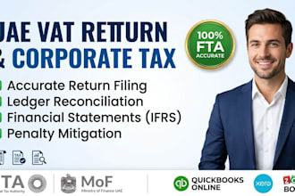 do uae vat  filing, corporate tax, accounting and bookkeeping