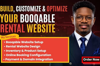 build booqable rental website, online booking website and booking integration