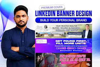 design a premium linkedin banner and profile branding