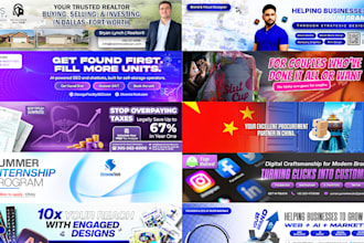 design a premium linkedin banner and profile branding