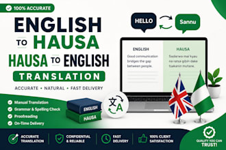 translate english to hausa and hausa to english