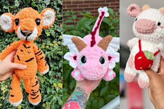 design custom plush toy cute plushies stuffed animal oc plush character crochet