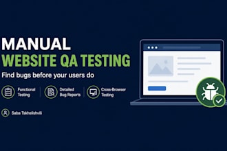 manually test your website and report bugs