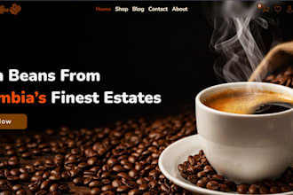design and build a modern hero section landing page