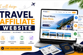 build a travel affiliate website with hotel and flight booking