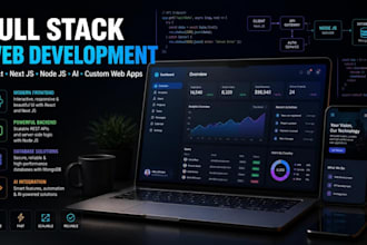 develop a modern full stack web application using react node js